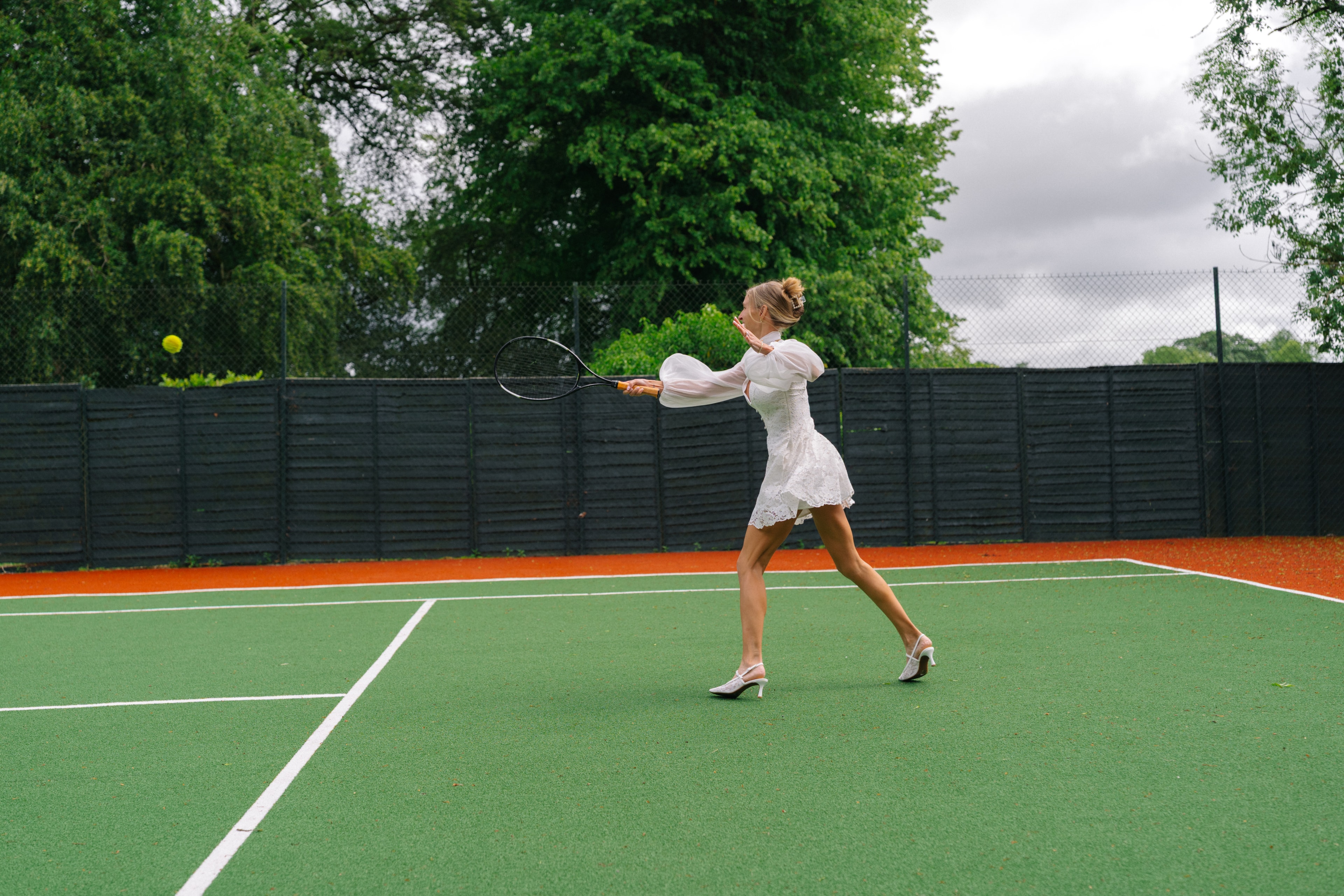 Hannah playing tennis